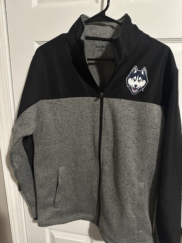 Herren NCAA grau/marine UConn Huskies Full-Zip Jacke Größe Large - Bild 2 von 4