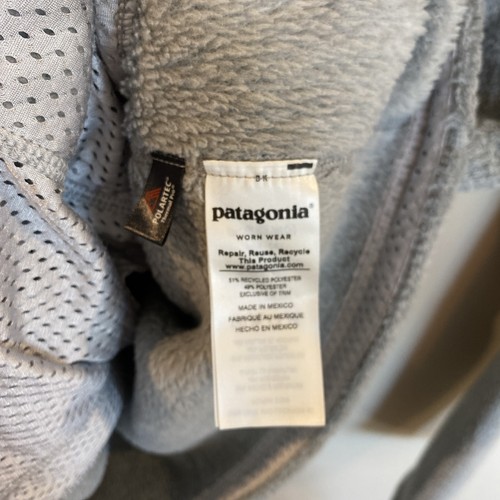Patagonia Gray Re-Tool Snap-T Polartec 1/4 Snap Pullover Fleece Womens Small - Picture 6 of 7