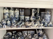 delft blue hand painted holland collection 50+ PIECES