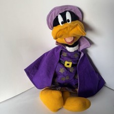 Vintage 1998 ACE Looney Tunes Wizard Daffy Duck 16  Plush