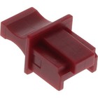 5x InLine Staub- und Schmutzschutz für RJ45 Buchse, Farbe: rot, 10er Blister