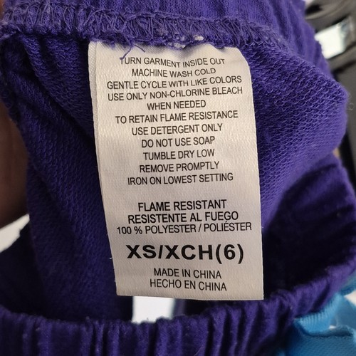 Komar Pigiama Bambino Pantaloncini Ragazza Taglia XS (5/6) Viola Blu Pantaloncini Sportivi Sportivi - Foto 4 di 6