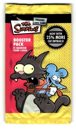 EMPTY The Simpsons Trading Card  Pack Type 2 - Picture 1 of 4