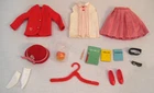 Vintage Skipper Doll School Girl #1921 60s Outfit Barbie Apple Pencils Complete