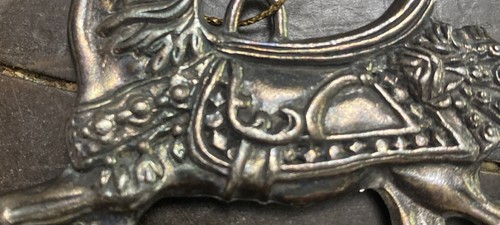 Vintage Reed & Barton versilbertes Karussell Pferd Ornament - Bild 5 von 5