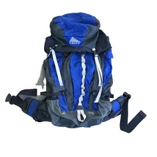 Kelty Coyote 4750 Backpack Hiking Internal Frame Padded Hip Waist Blue Pockets