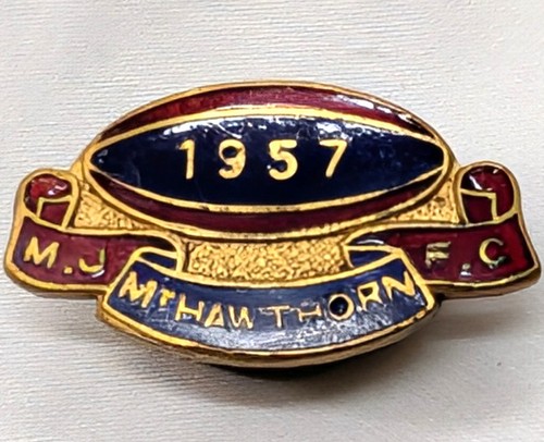 Australia 1957 Mt Hawthorn Football Club membership badge Sheridan Perth - Foto 2 di 4
