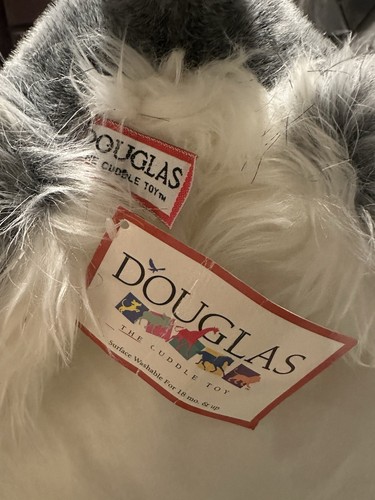 Douglas Cuddle Toy Fritz Schnauzer NWT Gray Dog Plush Realistic #2028 Retired - Picture 6 of 12