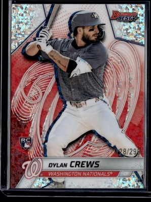 DYLAN CREWS 2025 BOWMAN'S BEST MINI DIAMOND REFRACTOR RC /299 WASHINGTON