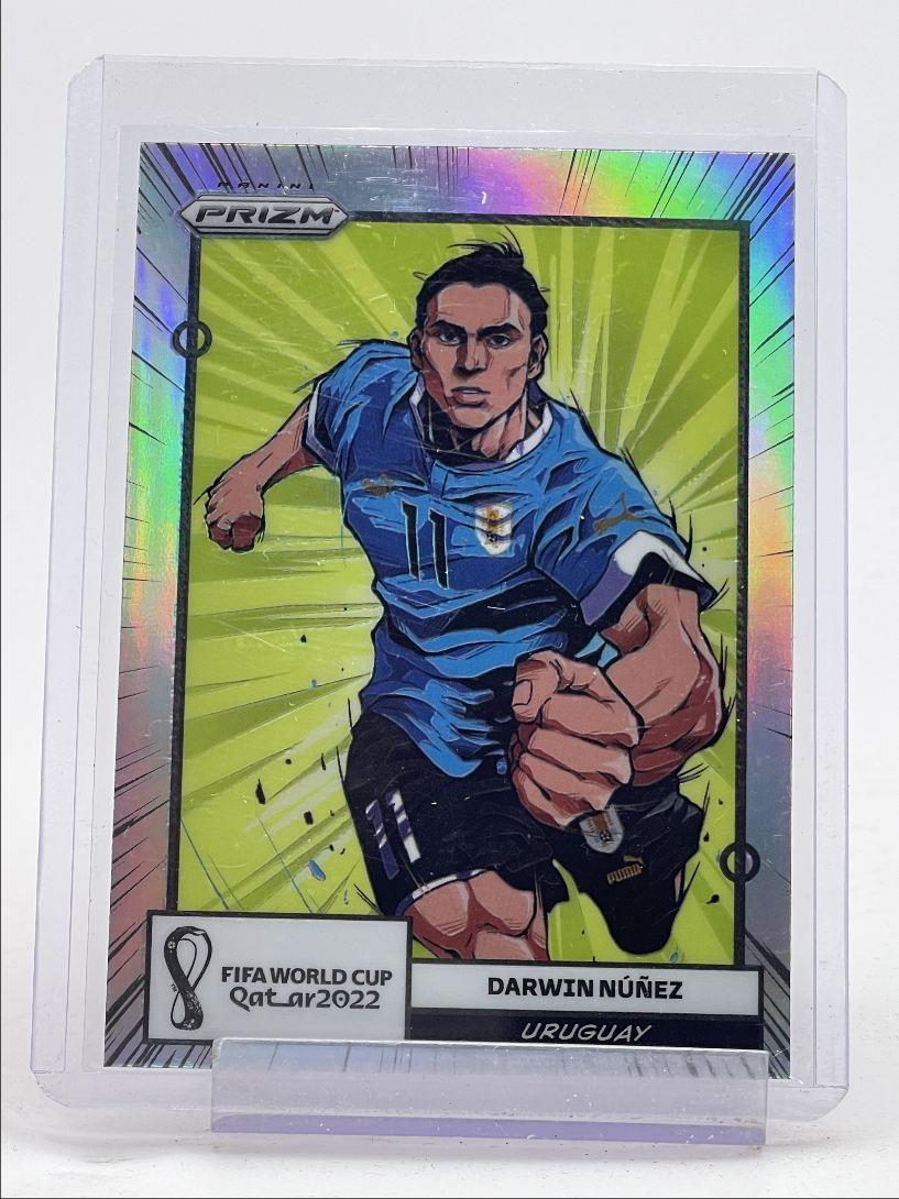 DARWIN NUNEZ 2022 PANINI PRIZM FIFA WORLD CUP MANGA SILVER SSP Q4844