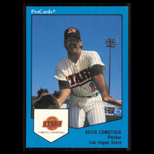 Keith Comstock #14 1989 ProCards Minor League Team Sets Las Vegas Stars Baseball