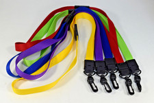 Breakaway Neck Lanyards for Holding ID Cards Badges Keys or Whistles - Set of 5