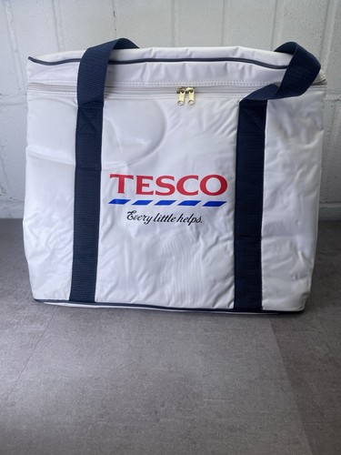 Vintage Tesco Cooler Bag Large Picnic Holidays- "Every little Helps"