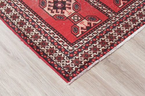 Alfombra de corredor hecha a mano 3x9 alfombras de corredor de pasillo rojas de lana de colección 3'3" x 9'5" - Imagen 9 de 17