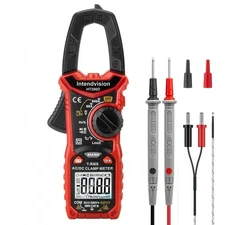 Digital Clamp Meter T-RMS 6000 Counts, Amp Clamp Voltage Tester AC DC Current
