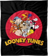 Warner Bros. Looney Tunes Logo Group Cozy Fleece Blanket
