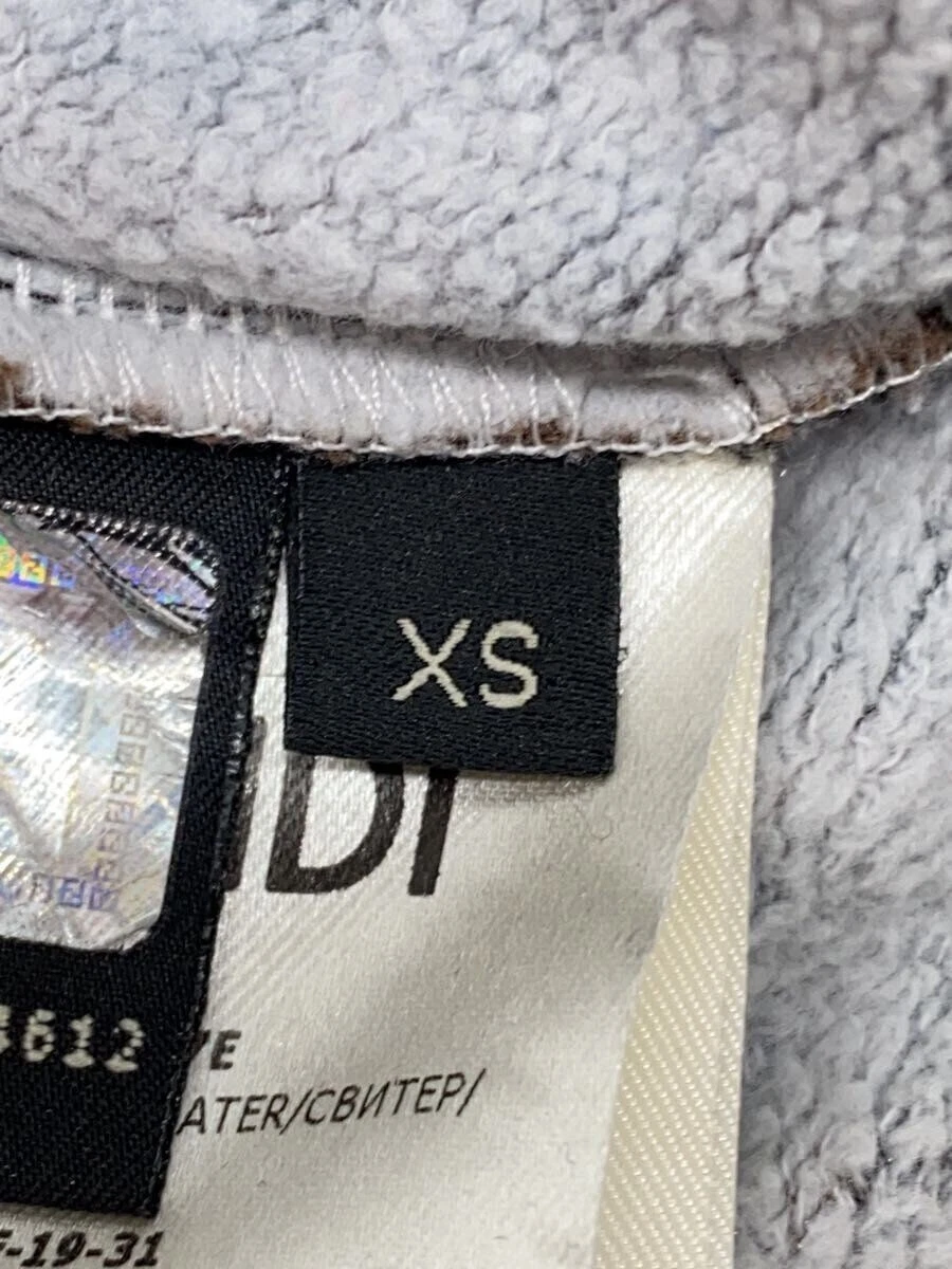 Felpa con cappuccio FENDI XS cotone nero fantasia intera FY0991A87E usata