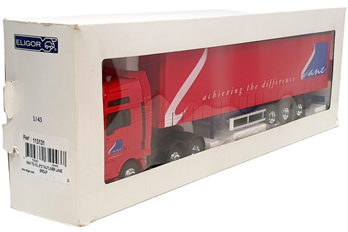 Eligor 1/43 Scale 113131 - MAN TG XXL 6'2 Tautliner Truck (Lane Group) - Red - Picture 6 of 6