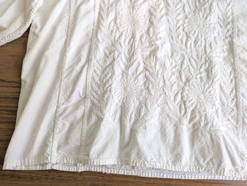 Vintage traditionelles rumänisches Bauern Top Shirt bestickt weiß Baumwolle Gr. M B9 - Bild 8 von 17