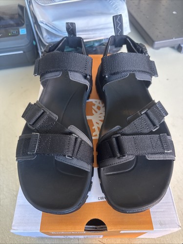Timberland TB0A2E4G015 Mens 11 M/M Garrison Trail BLACK Strap Sandal - Picture 4 of 10
