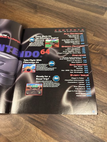 NINTENDO POWER SUPER MARIO 64 - TUROK Poster/ Inserts- Vol 88 - Sept. 1996 - Picture 5 of 11