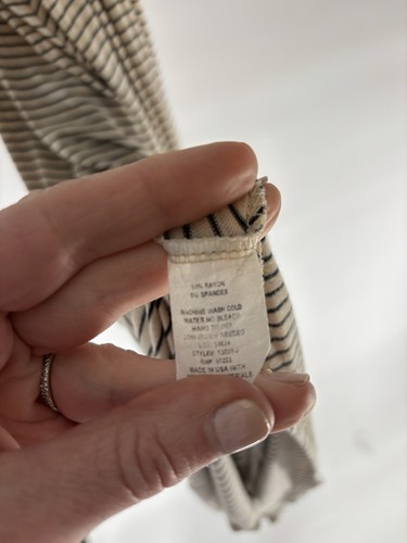 Olivia Rae langes ärmelloses gestreiftes langes Strandkleid Small  - Bild 5 von 8