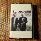 Bach & Telemann Suites for Flute & Orchestra Cassette 1982 Cam-Lux