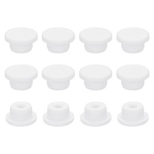 35Pcs Silicone Hole Plug 19mm, White High Temp t Type Rubber Stoppers