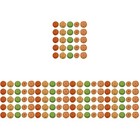  250 Stcs Orange Charmulationssimulation gefälschte orangefarbene