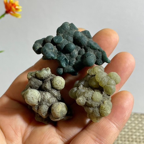 Muestras minerales cristalinas de ágata uva áspera natural 40 g - Imagen 6 de 10