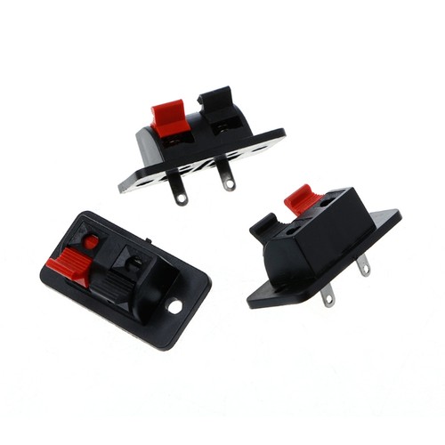 10 Pcs 2 Positions Push in Jack Spring Load o Speaker Terminals Connector - Picture 5 of 7