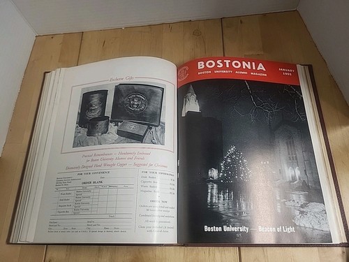 THE BOSTONIA 1953-1955 BOSTON UNIVERSITY ALUMNI MAGAZINE HC - Picture 24 of 24