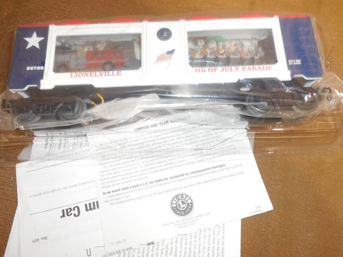 LIONEL OPERATING PARADE CAR 4TH OF JULY 6-26786 INTERIOR LIGHTING ANIMATED MOVIN - Picture 3 of 10