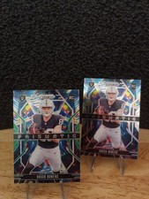 Brock Bowers 2024 Panini Prizm GREEN WAVE PRIZMATIC + BONUS (RC) #20
