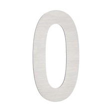 Number 0 Self Adhesive House Address Numbers for Outside 2.95x1.61 Inch