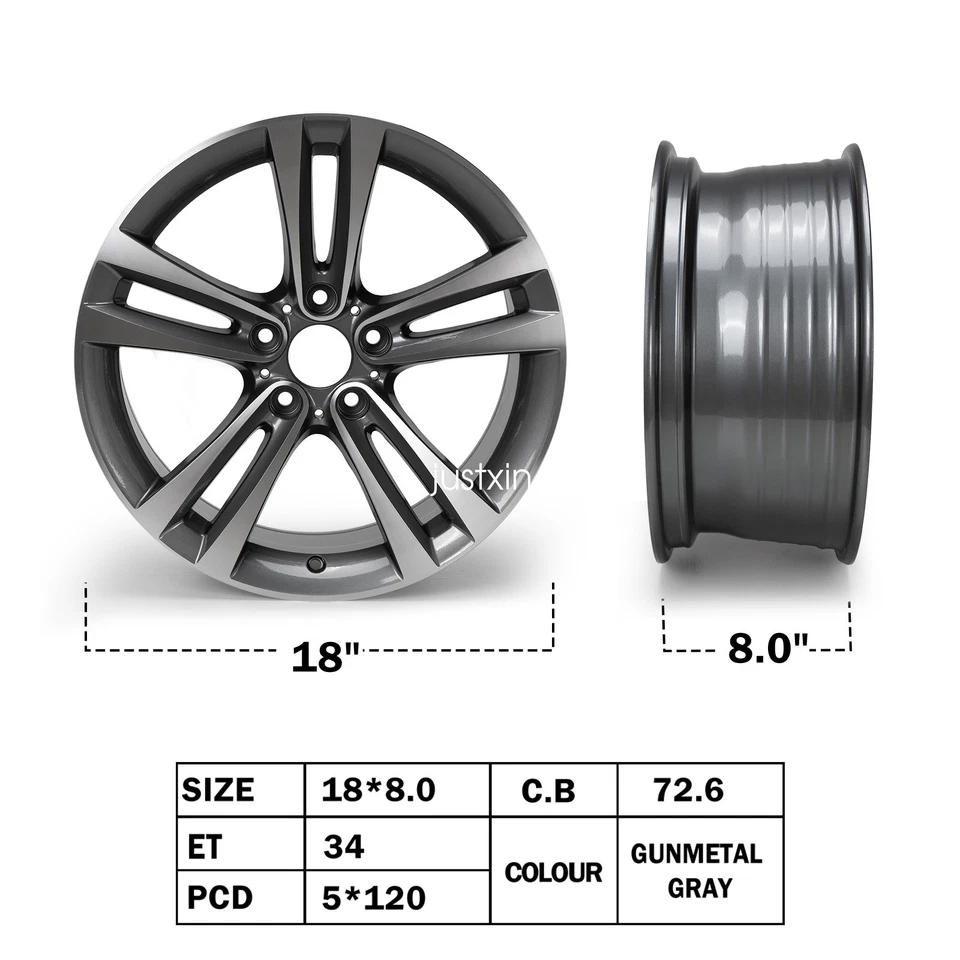 18" x 8 OEM Quality Wheel Rim 2012-2020 BMW 320i 328i 330e 330i 335i 340 6796247 - Imagem 2 de 4