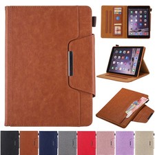 For iPad Pro 12.9" 3rd 4th 5th 6th Gen Air 13" M2/M3 Leather Folio Stand Case