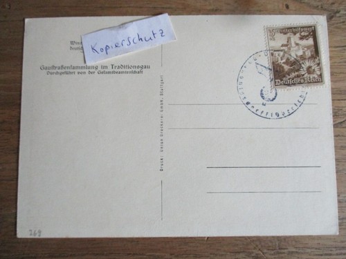 Postkarte Sonderkarte Winterhilfe WHW 1938 1939 - Bild 2 von 2