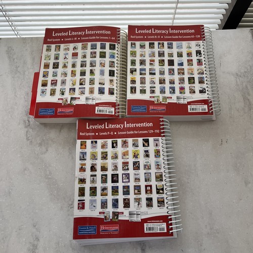 Fountas & Pinnell Leveled Literacy Red System Lesson Guides Volumes 1-3 /2013 PB - Imagen 2 de 6