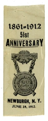 G.A.R. - Grand Army of the Republic – GAR Eastern Iron Brigade 1912 Ribbon