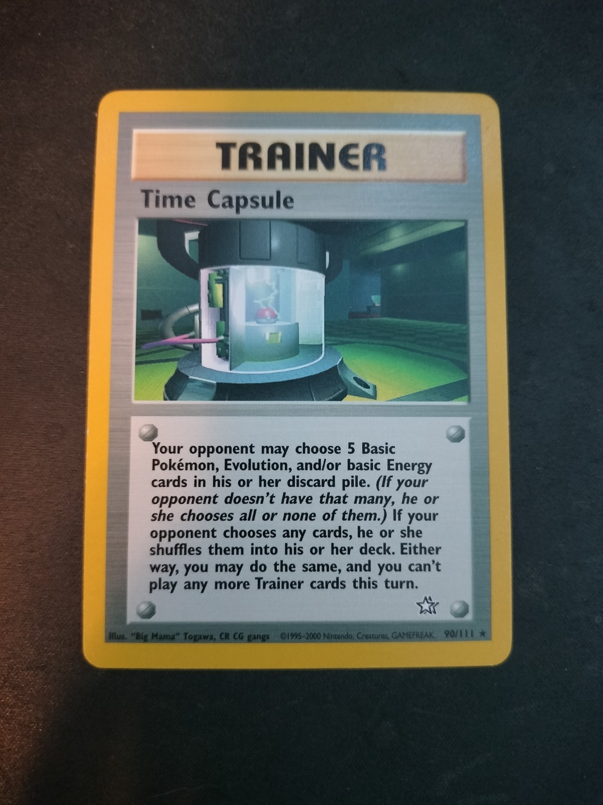 Time Capsule 90/111 NM Rare - Neo Genesis - Pokemon TCG 2000