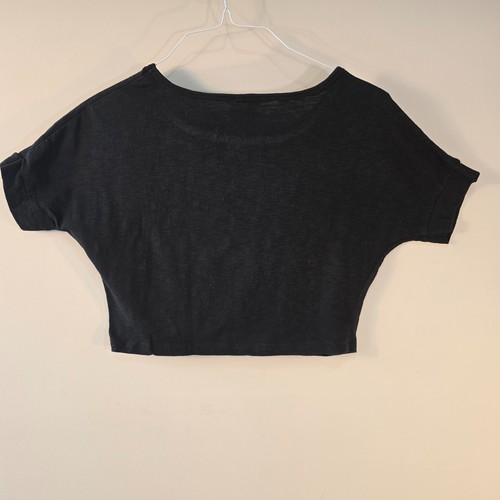 Beautees Mädchen OMG Peace Love Hope Top Crop Shirt Gr. L schwarz Pailletten Glitzer - Bild 3 von 8