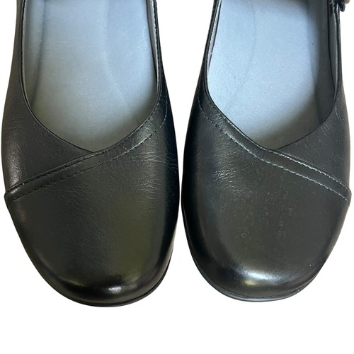 Dansko Black Fawna Leather Mary Jane Shoes Clogs Size EU 40 US 9.5-10 - Picture 4 of 10