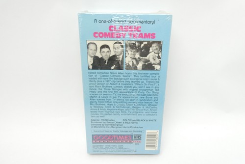 New Sealed Classic Comedy Teams Goodtimes VHS Tape Laurel Hardy Three Stooges - Picture 2 of 4
