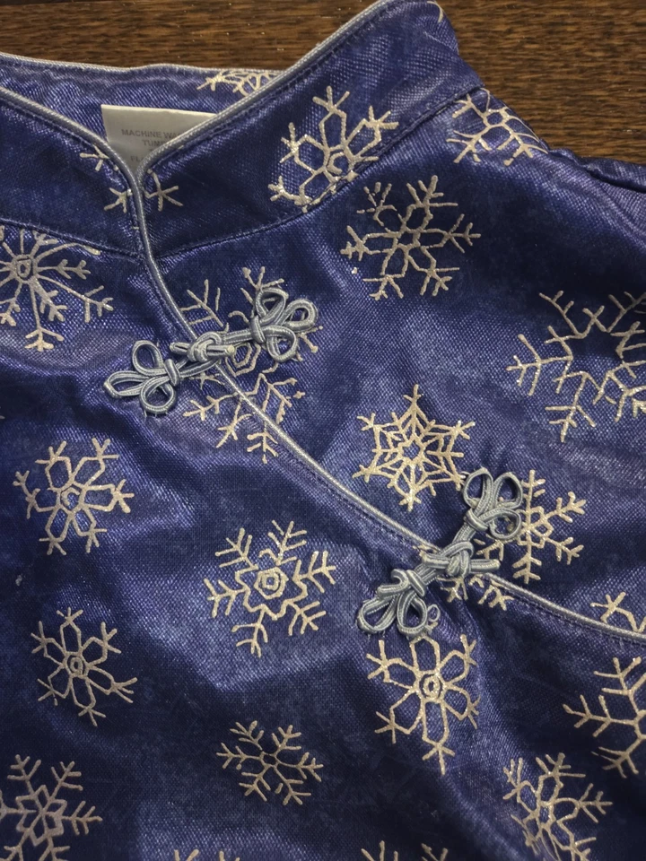 Raro conjunto de pijama copo de nieve púrpura American Girl talla mediana Foto 3 de 4