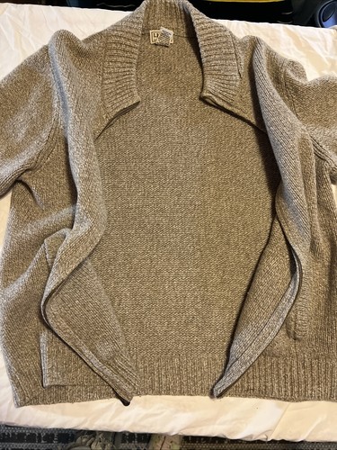 L.L. Bean Full Zip Knit 100% Lambswool Sweater Jacket Mock Neck Cardigan L - Bild 19 von 20