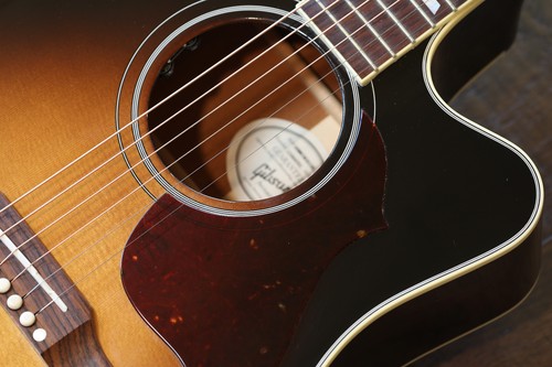 2016 Gibson Hummingbird Pro Acoustic/ Electric Guitar Vintage Sunburst + OHSC - Picture 4 of 21