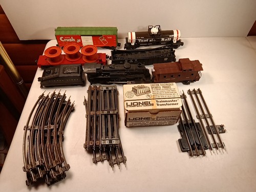 Vintage Lionel Set Treno Elettrico O27 del Dopoguerra #1627S Bundle Originale 1959 Funzionante