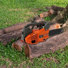 25.4cc Gas Top Handle Chainsaw with 12'' Bar Chain Versatile Tool