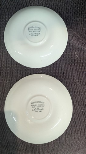 Piattino tazza caffè/tè vintage Ironstone England di J & G Meakin x 2 - Foto 8 di 8